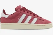 Adidas Campus 00s Pink Strata sneakers in a side profile view featuring pink suede and white stripes. - SKU hp6286