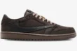 Air Jordan 1 Low OG SP Travis Scott Velvet Brown sneaker, side profile view. - SKU DM7866-202