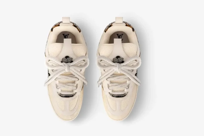 Louis Vuitton LV Trainer Studded Beige Black Brown - Image 4