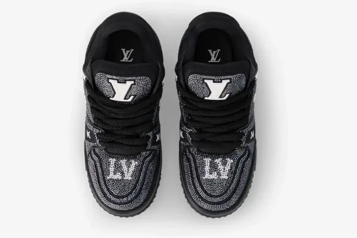 Louis Vuitton Black Crystal LV Trainer Maxi - Image 2