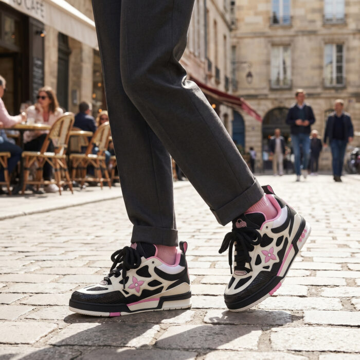 Louis Vuitton LV Skate Black White Pink [Lifestyle AI]
