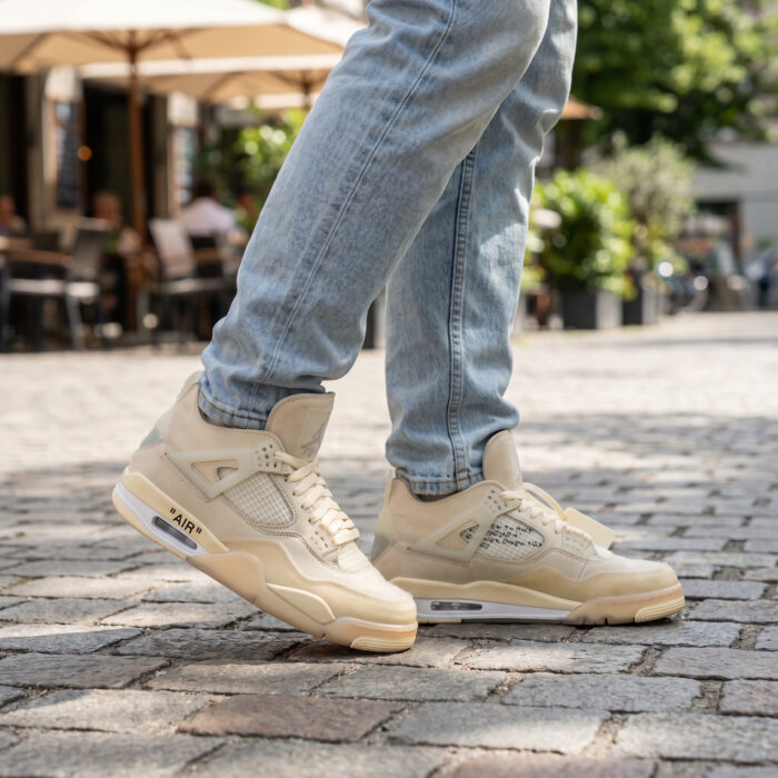 Air Jordan 4 Retro x Off-White Sail Woman's [Lifestyle AI]