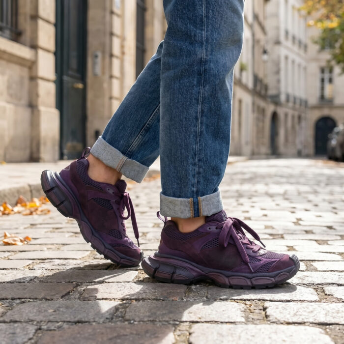Balenciaga 3XL Sneaker Purple Black Distressed Edition [Lifestyle AI]