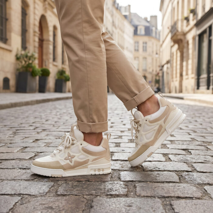Louis Vuitton LV Skate Sneaker Beige White [Lifestyle AI]