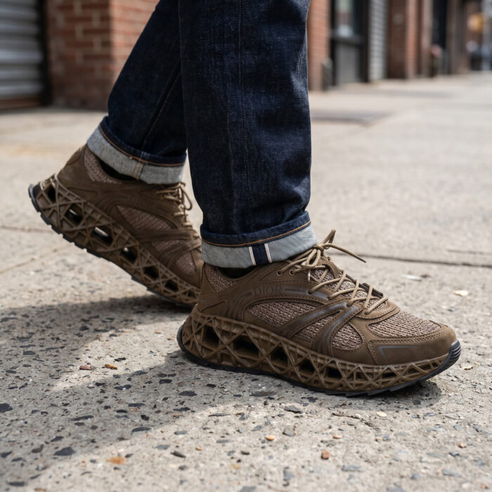 Christian Dior B35 NXXT Sneaker Brown Khaki DO160 [Lifestyle AI]