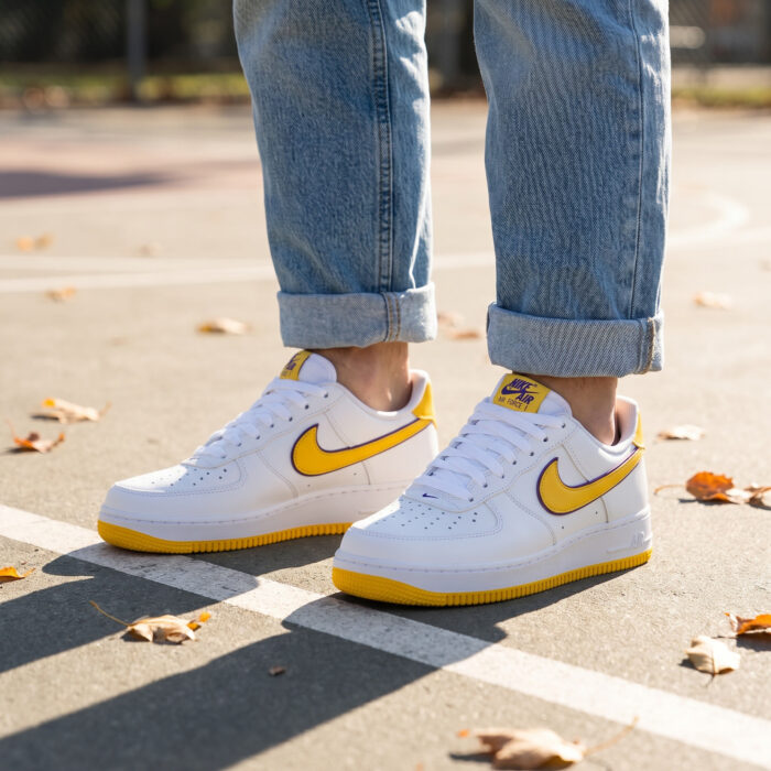 Nike Air Force 1 Low x Kobe Bryant Lakers White Yellow Purple [Lifestyle AI]