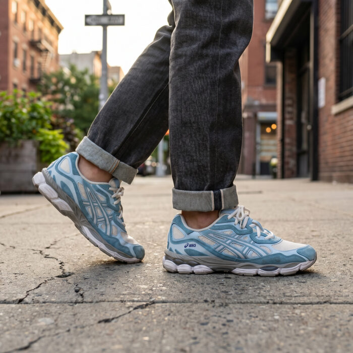 ASICS Gel NYC 'Arctic Sky' White Blue [Lifestyle AI]
