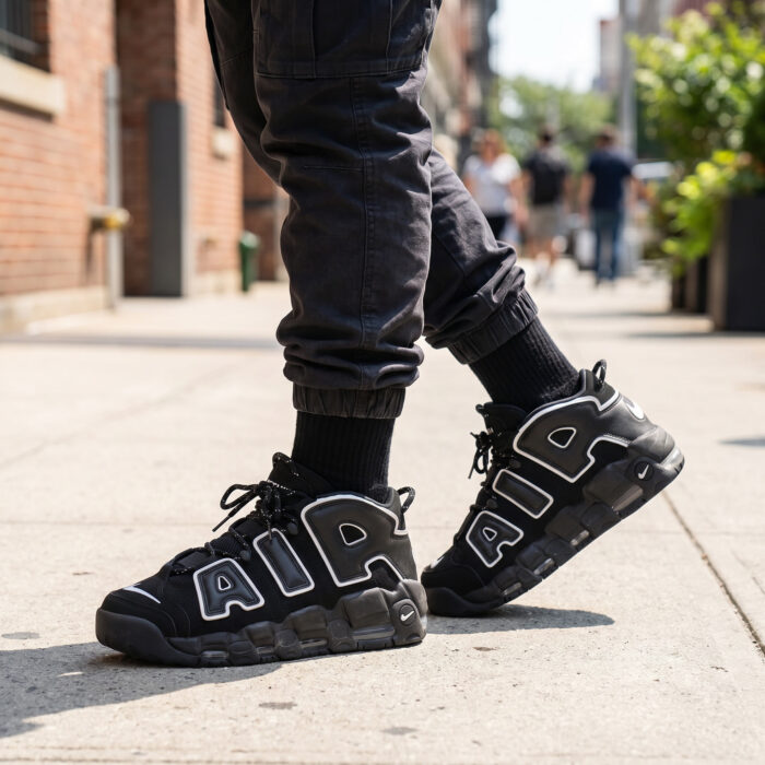 Nike Air More Uptempo Low x AMBUSH Black White [Lifestyle AI]