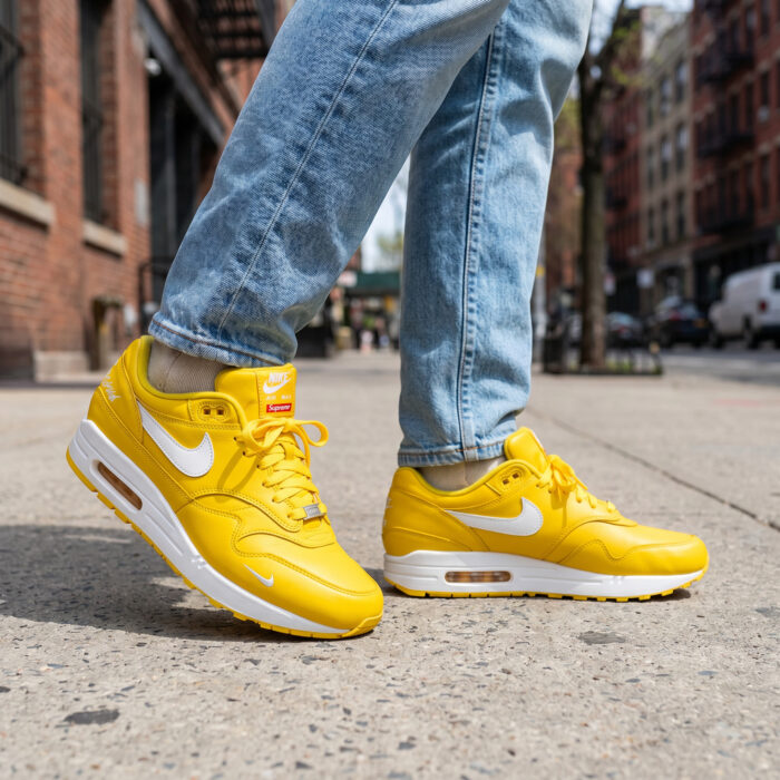 Nike Air Max 1 x Supreme Limited Edition Yellow White [Lifestyle AI]