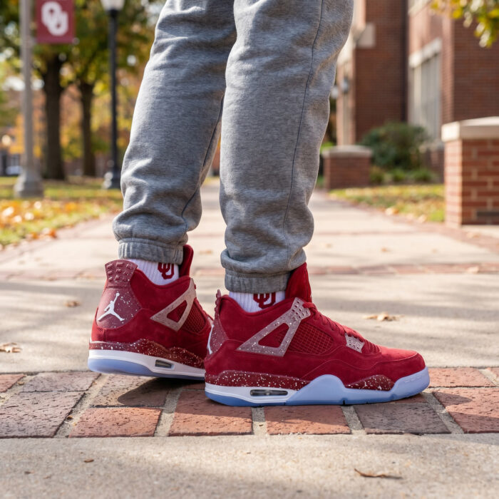 Air Jordan 4 Retro Oklahoma Sooners PE [Lifestyle AI]