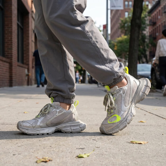 Balenciaga 3XL Ripstop Sneaker Taupe Fluo Yellow [Lifestyle AI]