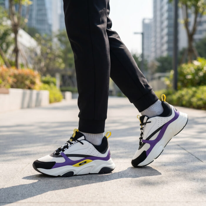 Dior B22 'Violet White' Luxury Chunky Sneaker [Lifestyle AI]