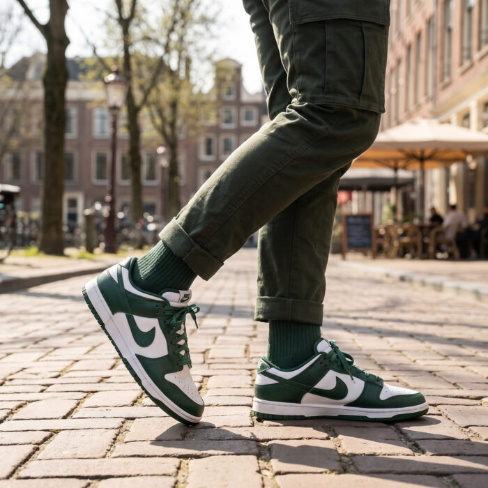 Nike Dunk Low Michigan State Spartan Green [Lifestyle AI]
