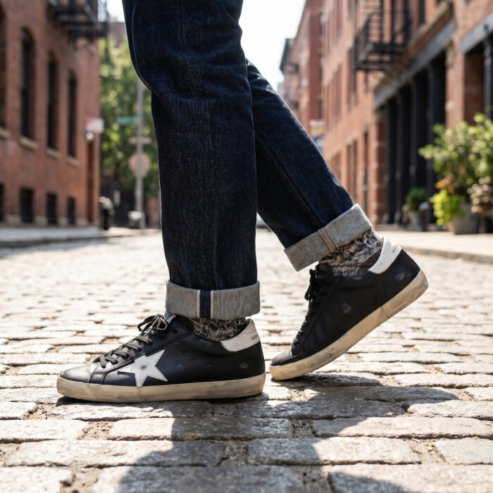 Golden Goose Superstar 'Black White' Distressed Leather [Lifestyle AI]