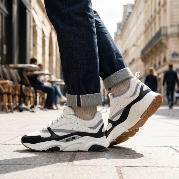 Dior B22 'White Black' Luxury Chunky Sneaker [Lifestyle AI]