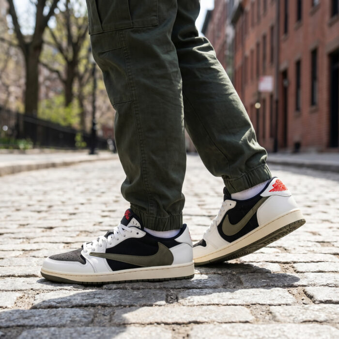 Air Jordan 1 Low x Travis Scott Olive Women's [Lifestyle AI]