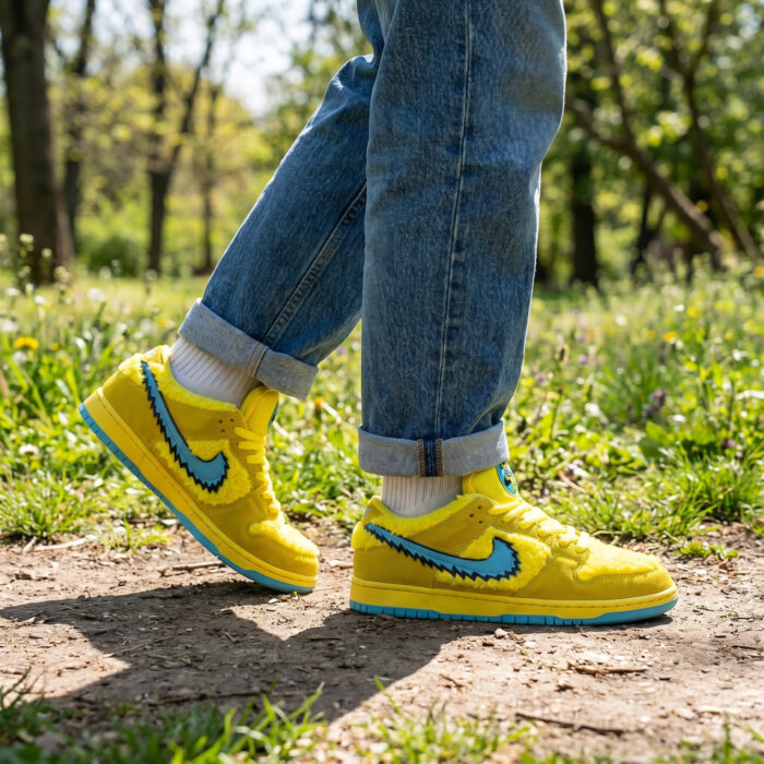 Nike SB Dunk Low x Grateful Dead Bears Opti Yellow [Lifestyle AI]