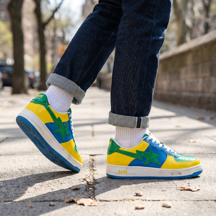 A Bathing Ape Bapesta M1 'Brazil' Patent Leather [Lifestyle AI]