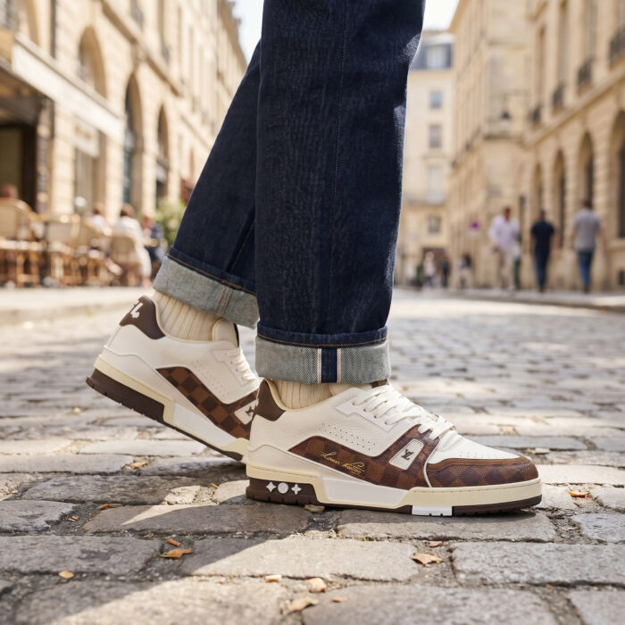 Louis Vuitton Trainer White Moka Brown [Lifestyle AI]