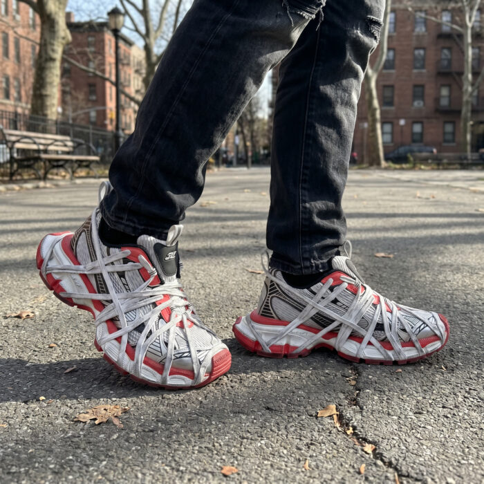 Balenciaga 3xl Extreme Lace Grey / Red [Lifestyle AI]