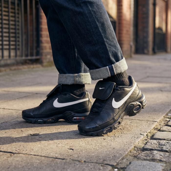 Nike Air Max Plus Tiempo Black White Leather Hybrid [Lifestyle AI]