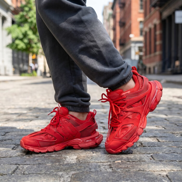 Balenciaga Track Trainer 'Red' Monochromatic Edition [Lifestyle AI]
