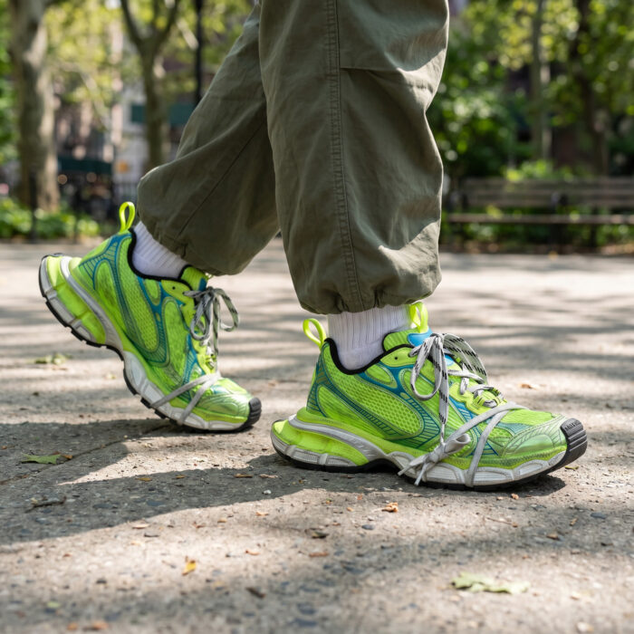 Balenciaga 3XL Sneakers Green Distressed Finish [Lifestyle AI]