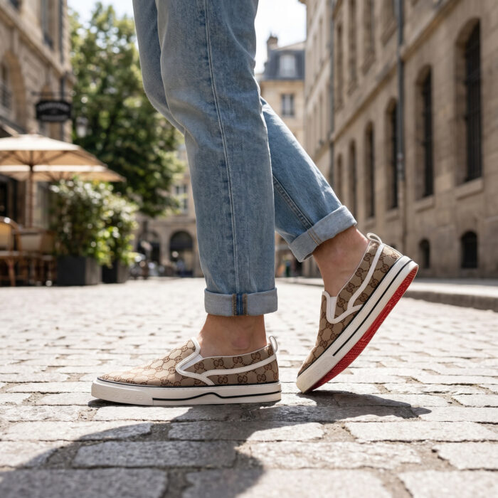 Gucci Tennis 1977 Slip-On GG Supreme Monogram [Lifestyle AI]