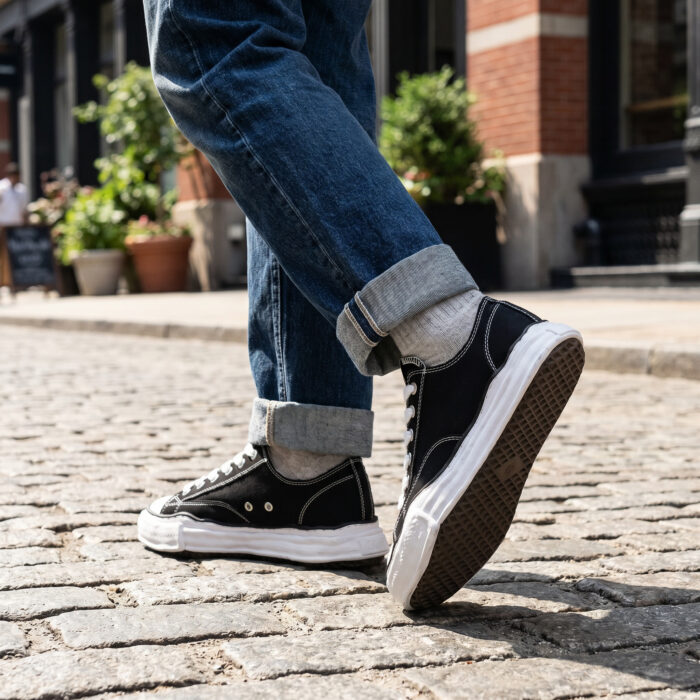 Maison Mihara Yasuhiro Peterson OG Sole Canvas Low 'Black' [Lifestyle AI]