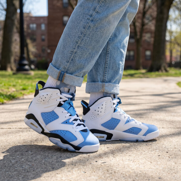 Air Jordan 6 Retro UNC White University Blue [Lifestyle AI]