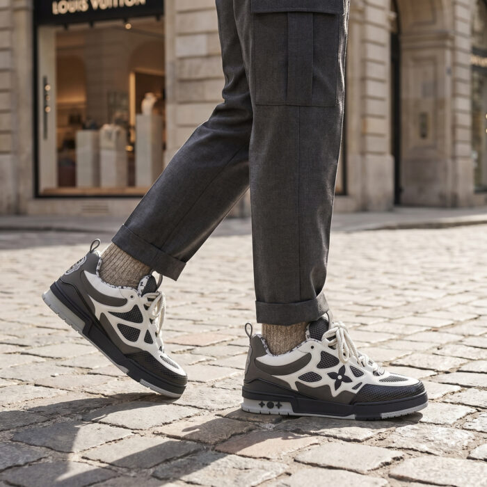 Louis Vuitton LV Skate Sneaker Grey White Black [Lifestyle AI]