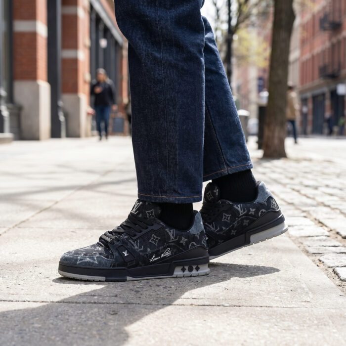Louis Vuitton LV Trainer Monogram Black White [Lifestyle AI]