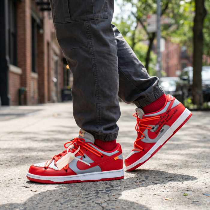 Nike Dunk Low x Off-White University Red [Lifestyle AI]