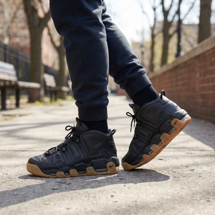 Nike Air More Uptempo Low Black Gum [Lifestyle AI]