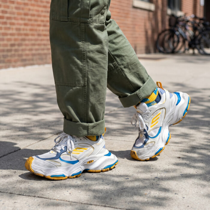 Balenciaga Cargo Sneaker Blue Yellow Distressed Edition [Lifestyle AI]
