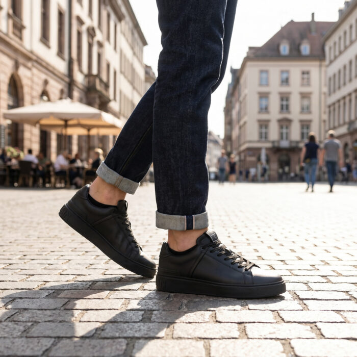 Balmain B-Court Trainer in Calfskin Black [Lifestyle AI]