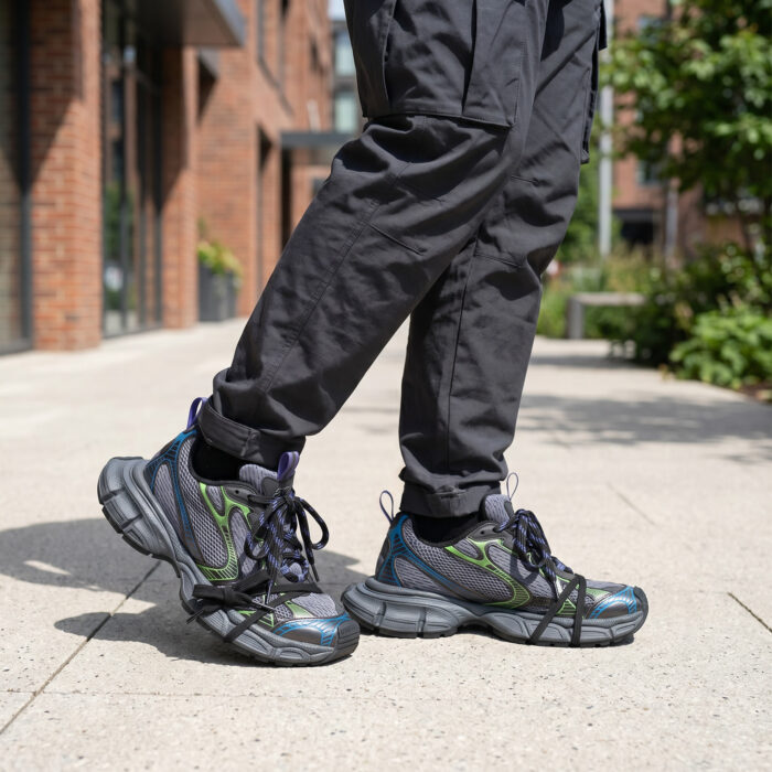 Balenciaga 3XL Dark Green / Black Distressed Sneakers [Lifestyle AI]