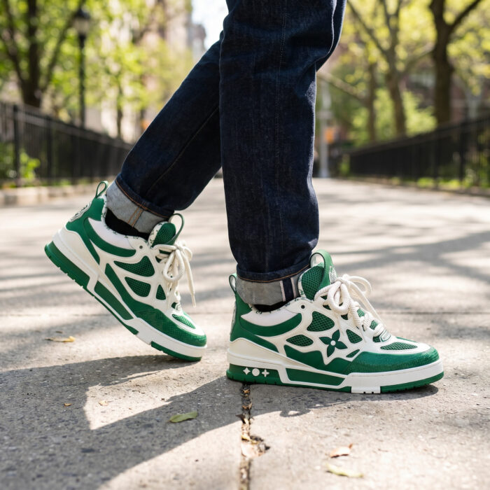 Louis Vuitton LV Skate Sneaker Green White [Lifestyle AI]