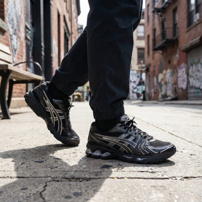 Asics Gel-Kayano 14 Black Silver Metallic [Lifestyle AI]