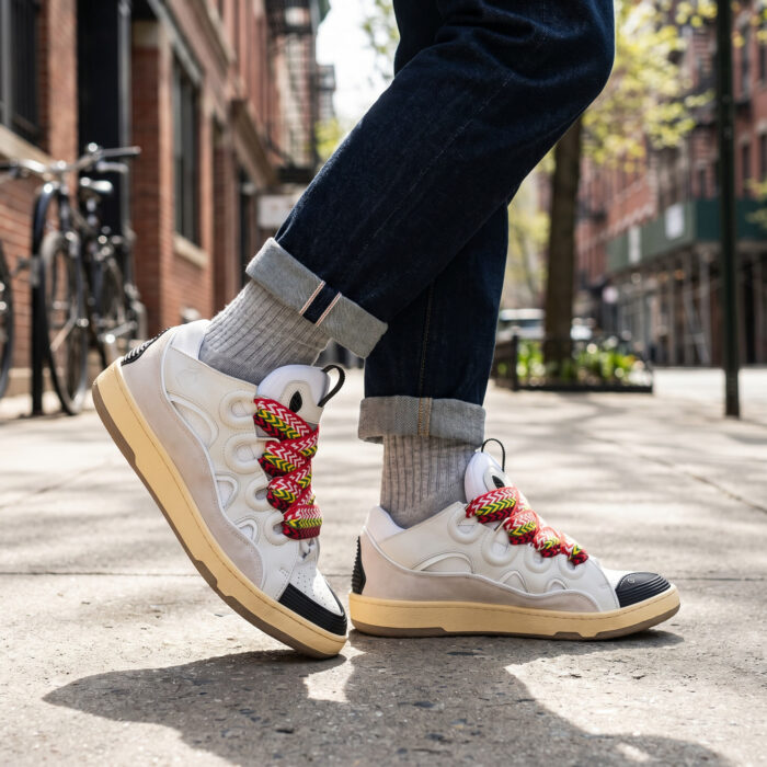 Lanvin Curb Leather White Ivory [Lifestyle AI]