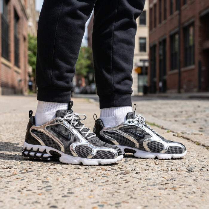 Nike Air Zoom Spiridon Cage 2 x Stussy "Pure Platinum" [Lifestyle AI]