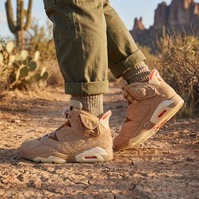 Air Jordan 6 Retro x Travis Scott British Khaki [Lifestyle AI]