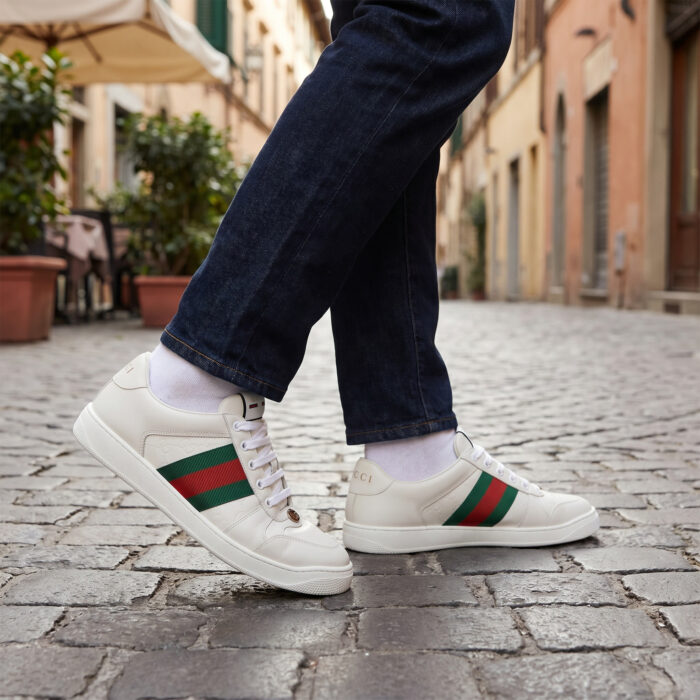 Gucci Ace Embossed GG Leather Sneakers [Lifestyle AI]