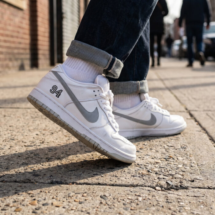 Nike SB Dunk Low x Supreme White Grey Limited Edition [Lifestyle AI]