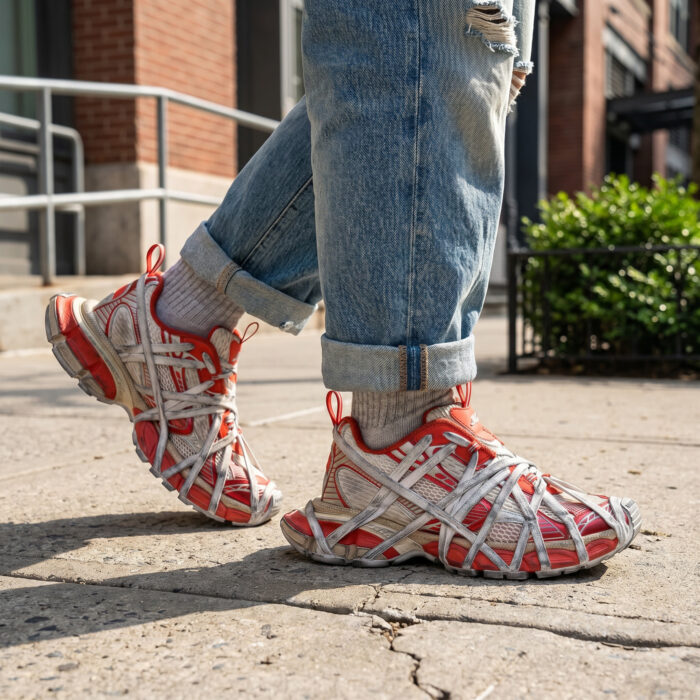 Balenciaga 3xl Extreme Lace Orange / Beige [Lifestyle AI]