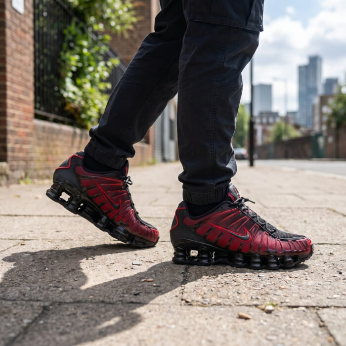 Nike Shox TL Black University Red Gradient [Lifestyle AI]