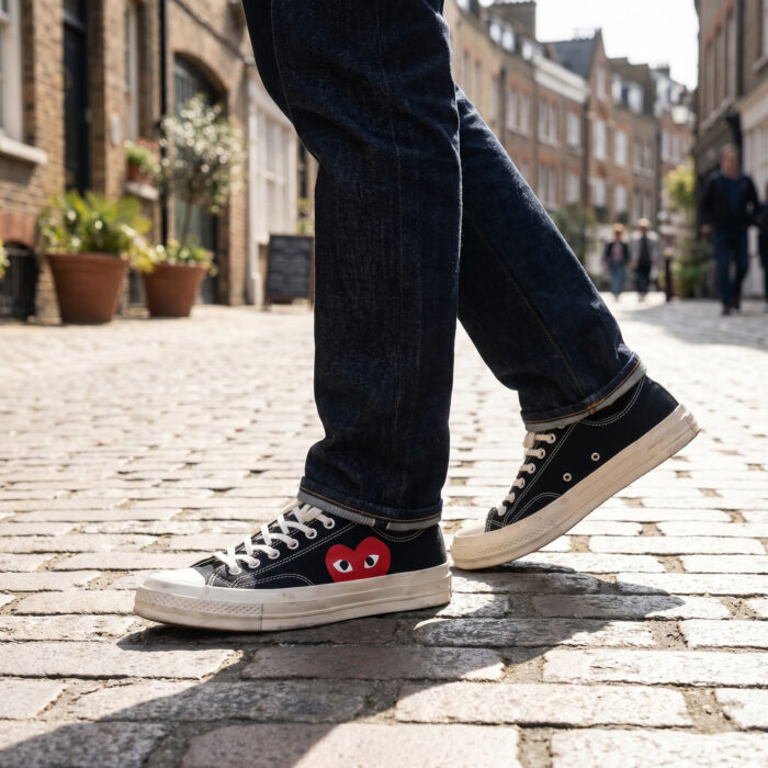 Converse Chuck Taylor All Star 70s x Comme des Garçons Play Low Black [Lifestyle AI]