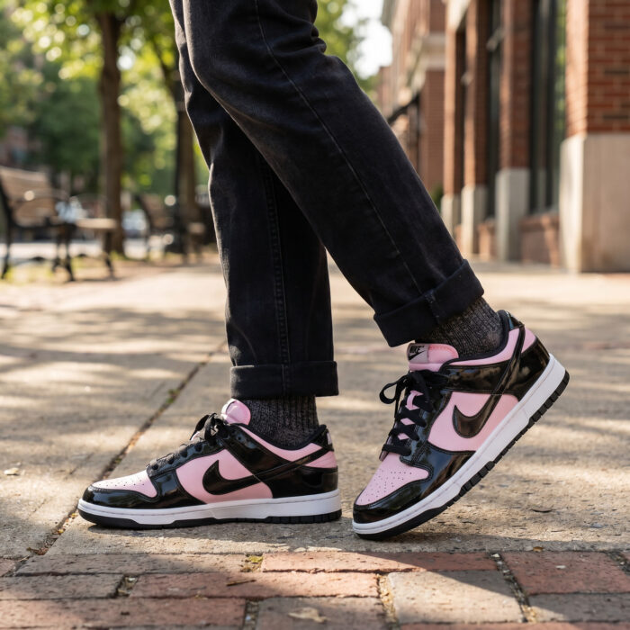 Nike Dunk Low Black Patent Pink Women's Sneakers [Lifestyle AI]
