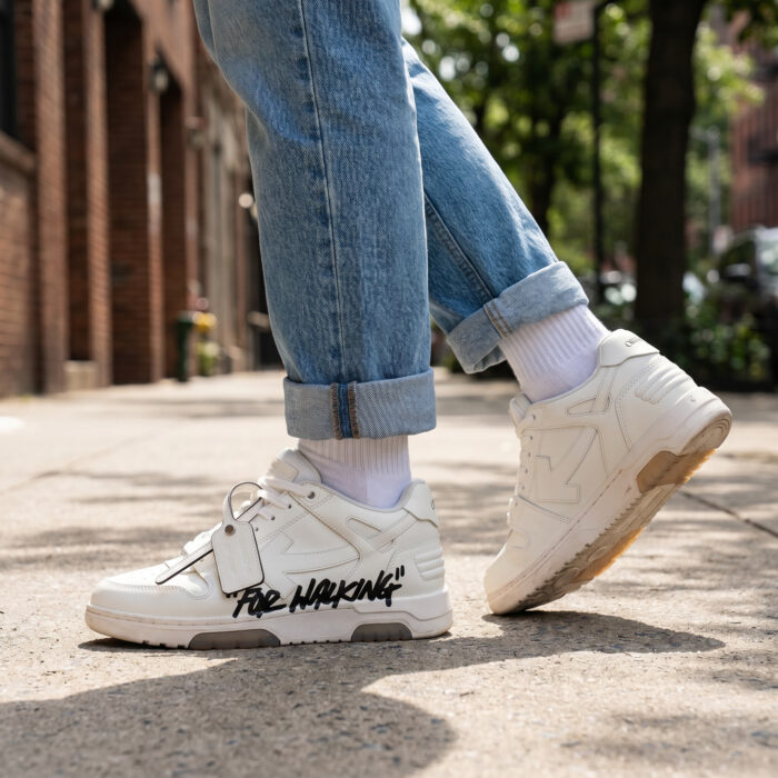 Off-White Out Of Office 'For Walking' White Sneakers [Lifestyle AI]