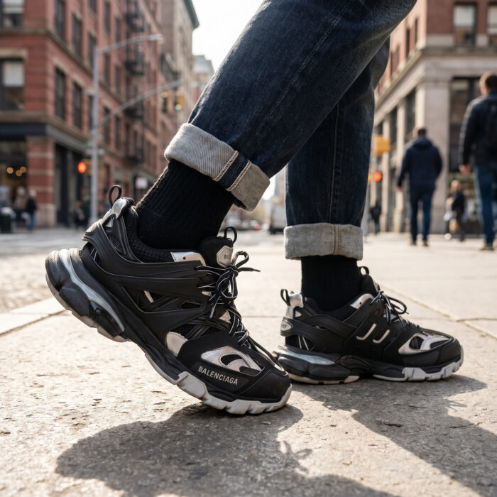 Balenciaga Track Black Silver [Lifestyle AI]